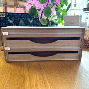 2 in 1 Wrap Organizer with Cutter - Bullseye's Playground™, Natural Wood